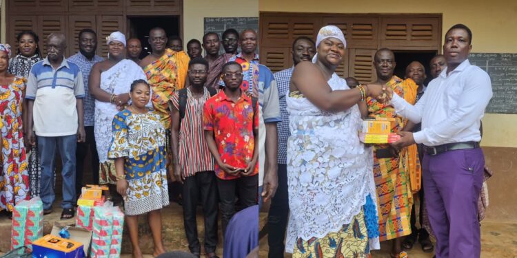 Nsuontem D/A Basic School Receives Generous Donations from Nkↄsoↄhemaa of Nsuontem