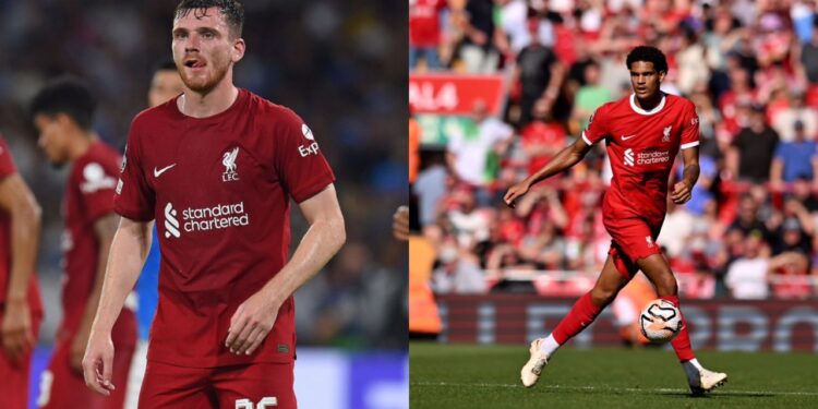 He has a bright future ahead – Liverpool’s Andy Robertson lauds Jarrell Quansah after impressive debut