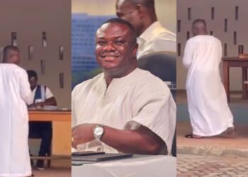 NPP Parliamentary Elections: Hon. Collins Adomako Mensah Casts Vote in Bid to Retain Afigya Kwabre North Constituency Seat