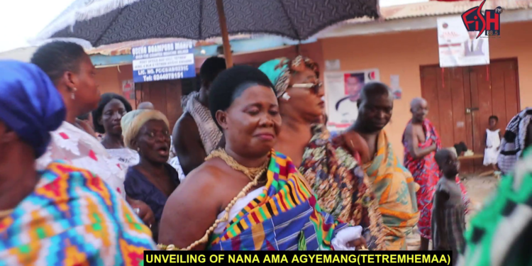 Watch: The Unveiling Of Tetrem Queenmother, Nana Ama Agyemang by Otumfuo Brempong Nana Owusu Korkor II