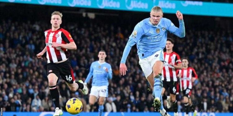 Brentford Undone By Haaland As Man City Go Second