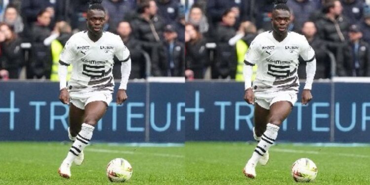 Ghana Defender Alidu Seidu Features For Rennes In Heavy Europa League Defeat To AC Milan