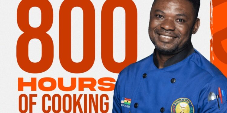 Chef Smith Ends GWR Cooking Marathon With 820 Hours