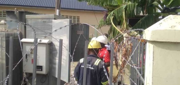 ECG officials inspect transformers after 8 pylons were vandalized