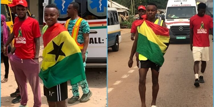 GWR: Seidu Rafiwu completes 4-day walk-a-thon from Techiman to Accra