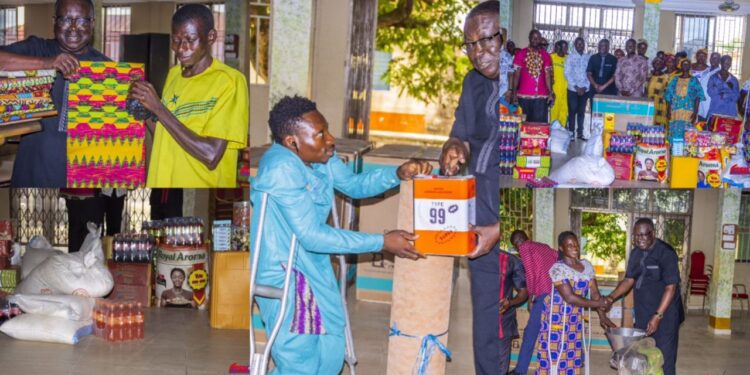 Afigya Kwabre North District Assembly Donates Essential Items to Persons with Disabilities