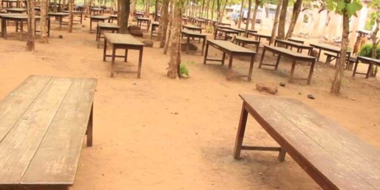 Lassia Tuolu students turn tree shade as makeshift dining space following fire outbreak
