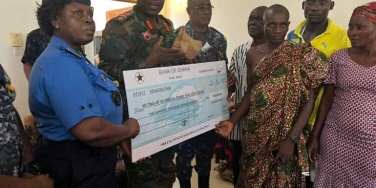 GRA donates GHC100k to victims of Ngyiresia premix fuel explosion 