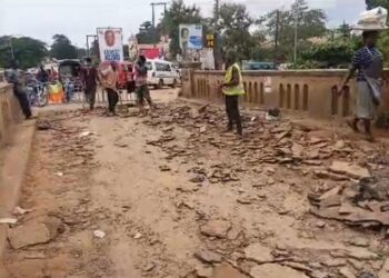 85-year-old bridge poses risk to Denkyembour residents