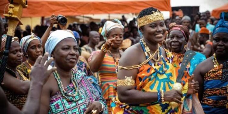 Afua Asantewaa enstooled as Nkosuohemaa of Breman Essiam