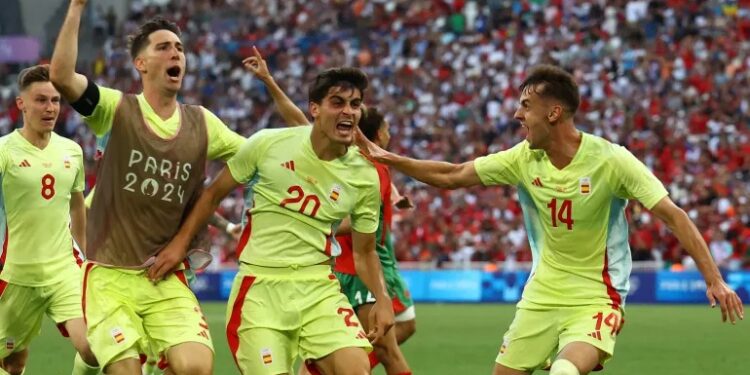 Spain secure Olympic Football final spot with comeback win over Morocco