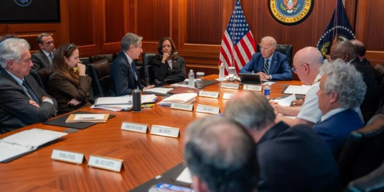 Biden convenes national security team as fears of Iran attack grow