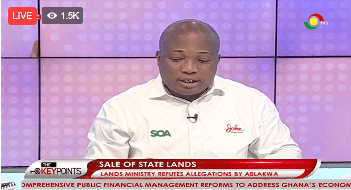 Ablakwa releases list of govt officials, others he has accused of buying state lands.