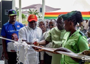 Hon. Collins Adomako-Mensah Commissions Emergency Services Building and Advances Development Projects in Afigya Kwabre North