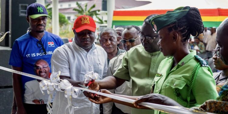 Hon. Collins Adomako-Mensah Commissions Emergency Services Building and Advances Development Projects in Afigya Kwabre North