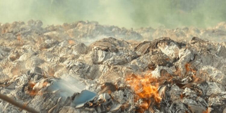 Dec 7 polls: EC burns defective ballot papers for Ahafo and Volta regions