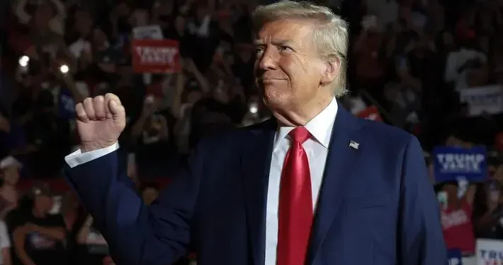 Trump claims victory after Fox News projects he has won US presidency.