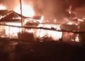 Breaking: Techiman Central Market engulfed in flames (Video)