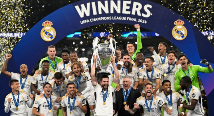 Real Madrid break 1bn euro barrier to top money league