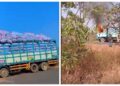 Unknown gunmen attack truck in Walewale, set it ablaze