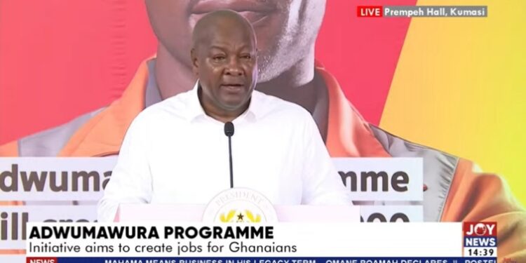 Adwumawura programme fully funded to ensure sustainability – Mahama