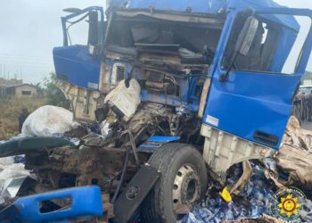 Two rescued after early morning trailer crash in Asante Akim Central
