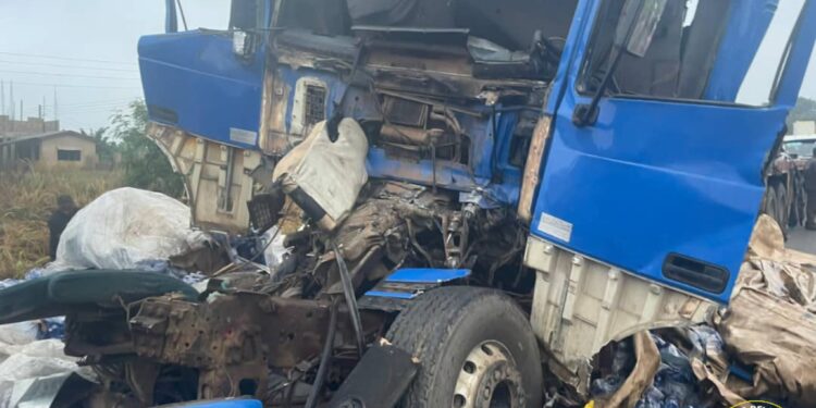 Two rescued after early morning trailer crash in Asante Akim Central