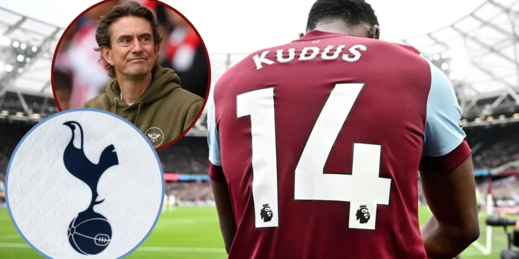 West Ham Turn Down Spurs’ £50m Opening Bid for Kudus Amid £85m Clause Standoff