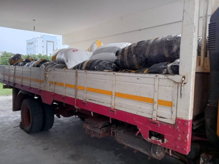 Truckload of suspected Indian Hemp arrives at Police Regional HQ with half replaced with sawdust