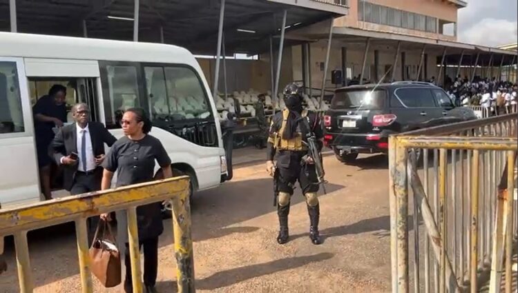 Accra: Parliamentary Defence Committee in assesses GAF recruitment exercise at El-Wak stadium