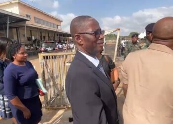 Accra: Parliamentary Defence Committee in assesses GAF recruitment exercise at El-Wak stadium