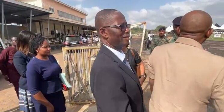 Accra: Parliamentary Defence Committee in assesses GAF recruitment exercise at El-Wak stadium