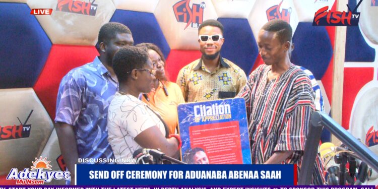 Fish FM, is bidding farewell to  Diana Asare after five years of service.