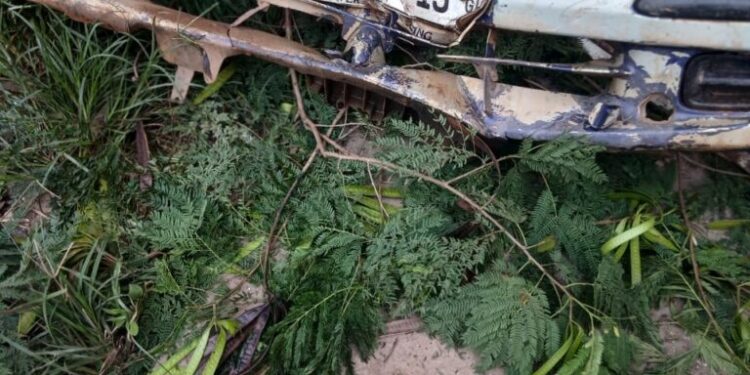 Three lives claimed, vehicle burnt in gory accident at the Offin river, near Offinso