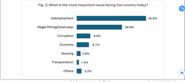 Unemployment tops list of Ghana’s most pressing problems, 46% say – IEA poll