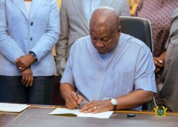 Mahama Signs Five Bills into Law, Covering Security, Education, and Finance