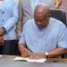 Mahama Signs Five Bills into Law, Covering Security, Education, and Finance