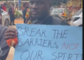 Graduates with disabilities hold protest against employment discrimination