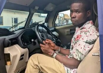 26-year-old man in police grips for allegedly stealing a police armoured vehicle