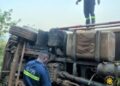 GNFS Saves Two Crash Victims, Stops Fire Spread in Volta Region