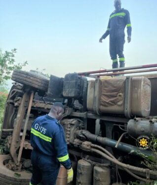 GNFS Saves Two Crash Victims, Stops Fire Spread in Volta Region