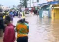 Floods paralyze Accra after torrential rains, leaving one electrocuted.