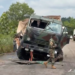 Military vehicle, STC bus involved in accident at Nkenkasu