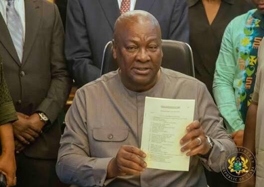 Mahama signs new Ghana Investment Promotion Authority Act into law