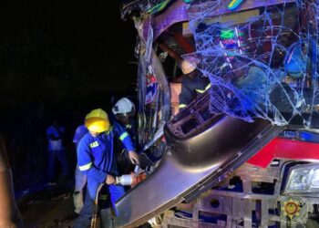 68 rescued after two Granbird buses collide on Kumasi-Accra highway